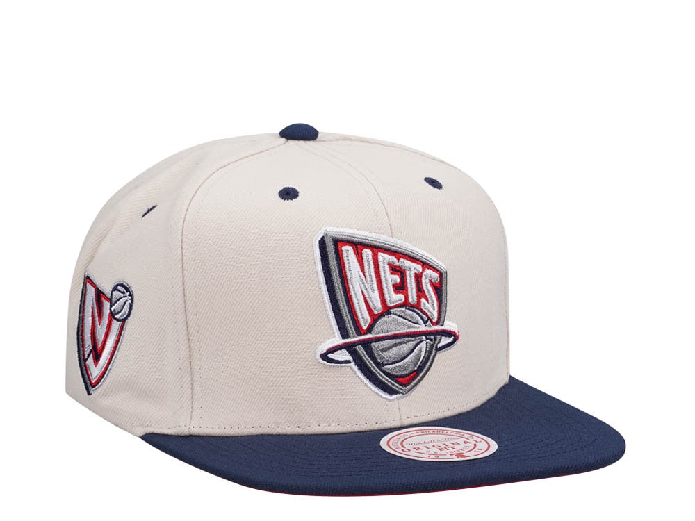 Mitchell & Ness New Jersey Nets Sail Off White Two Tone Snapback Gorra