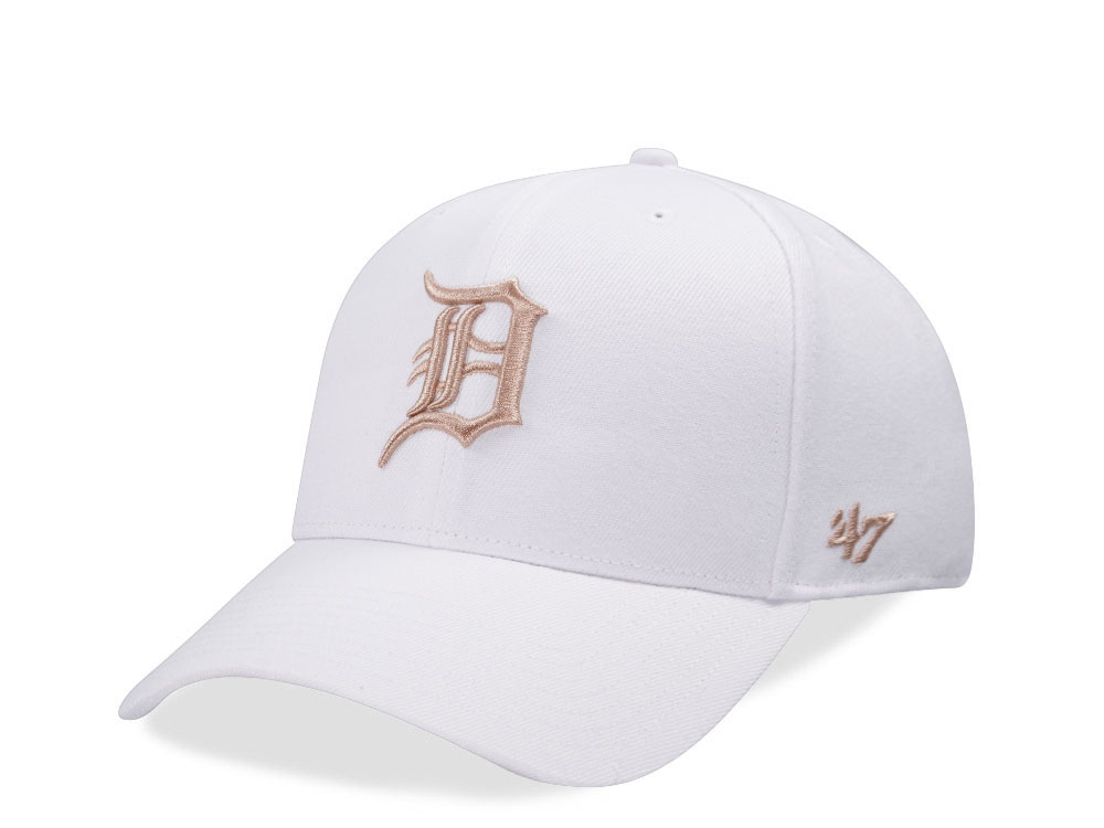 47Brand Detroit Tigers White MVP Snapback Gorra