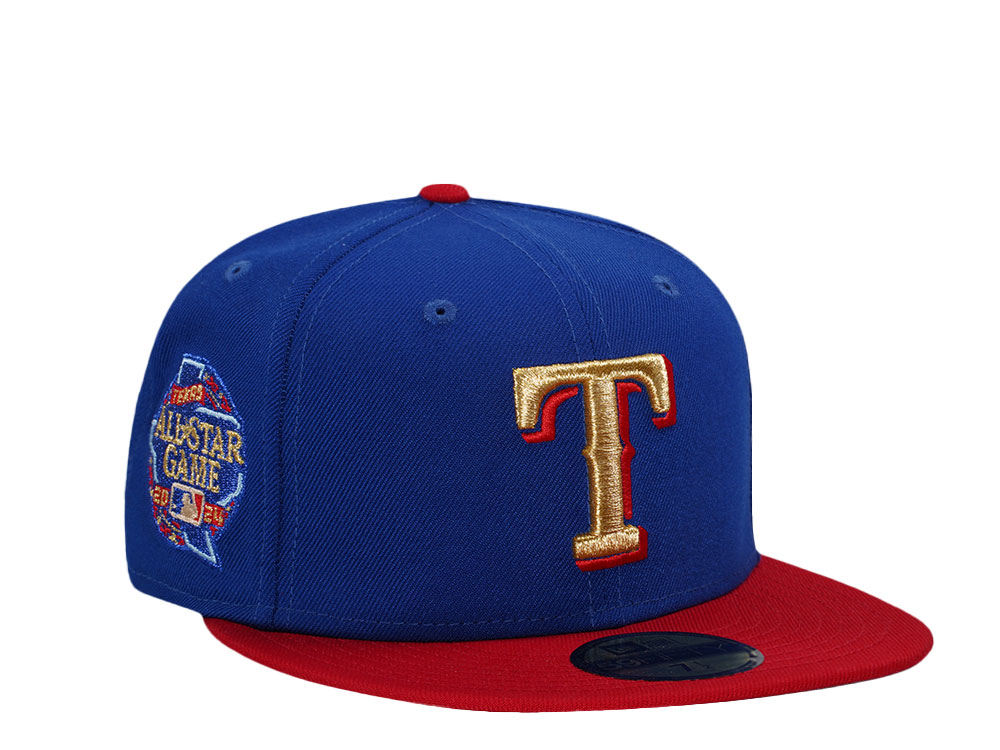 New Era Texas Rangers All Star Game 2024 Gold Two Tone Edition 59Fifty Fitted Gorra