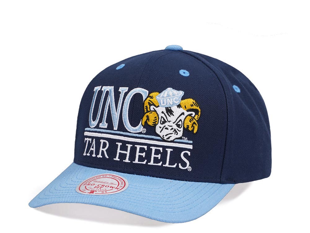 Mitchell & Ness University of North Carolina Tar Heels Pro Crown Fit Snapback Gorra