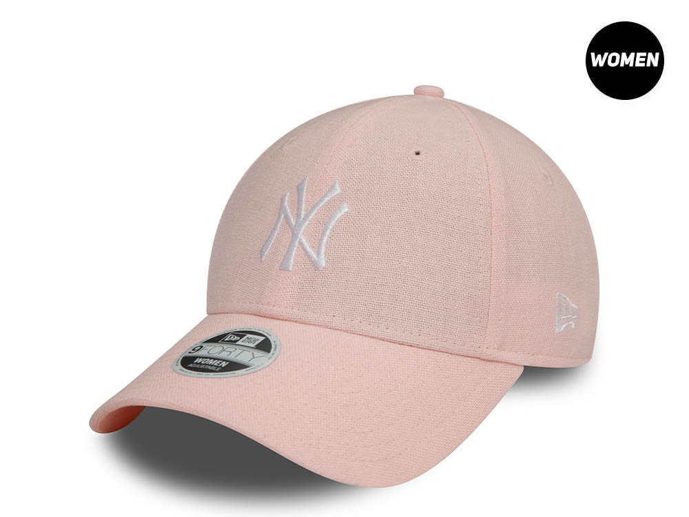 New Era New York Yankees Pink Linen Womens 9Forty Snapback  Gorra