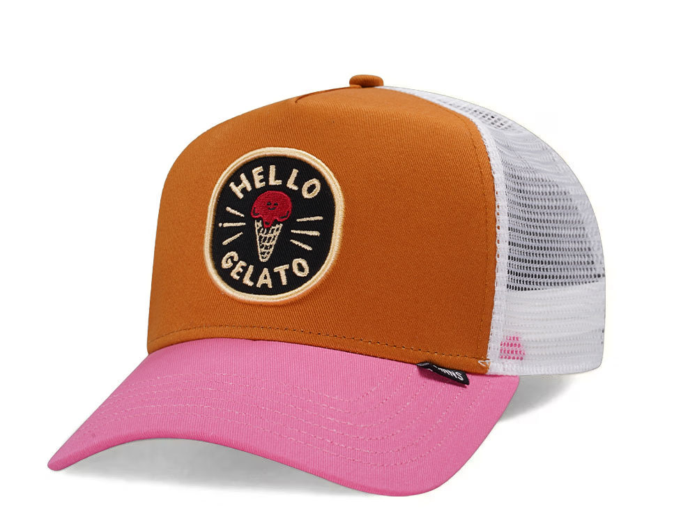 Djinns Hello Gelato Brown Trucker Snapback Gorra