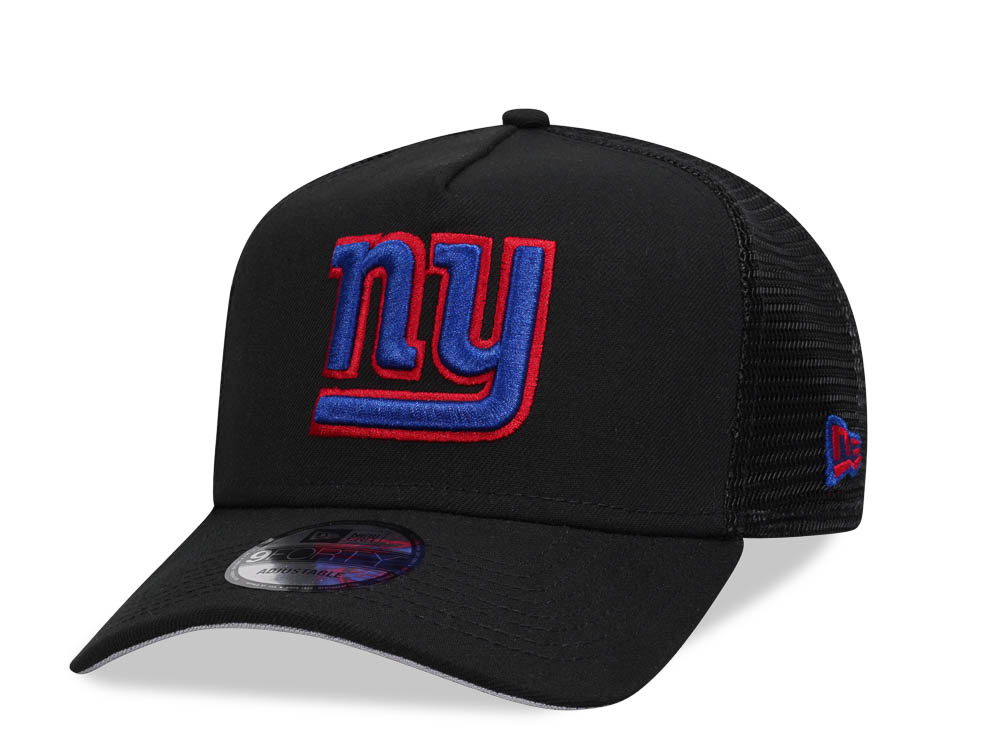 New Era New York Giants Black 9Forty A Frame Trucker Snapback Gorra