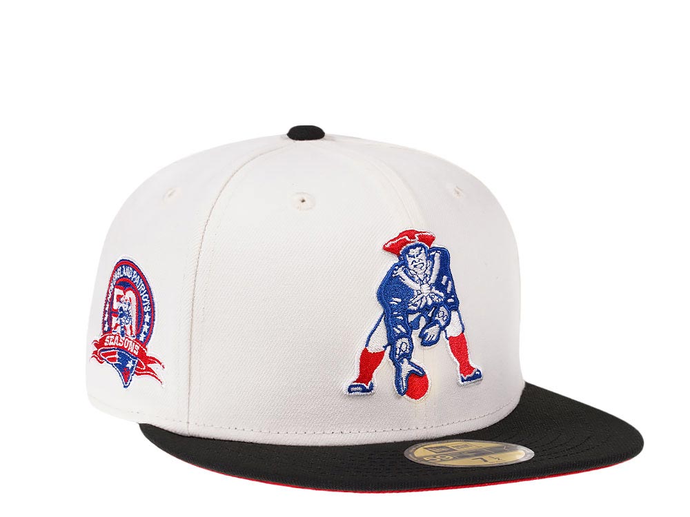 New Era New England Patriots 50th Anniversary Cream Dome Edition 59Fifty Fitted Gorra