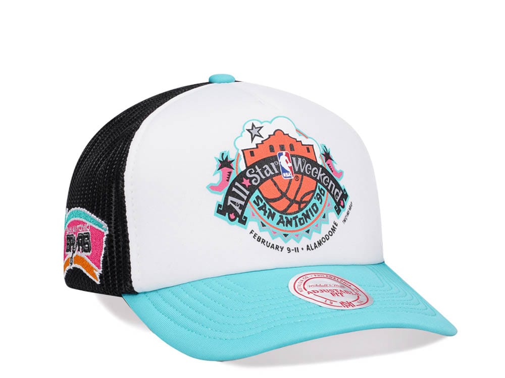 Mitchell & Ness San Antonio Spurs All Star 1996 Party Time Trucker Snapback Gorra