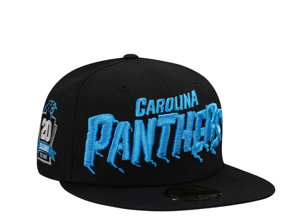 New Era Carolina Panthers 20 Seasons Script Edition 59Fifty Fitted Gorra