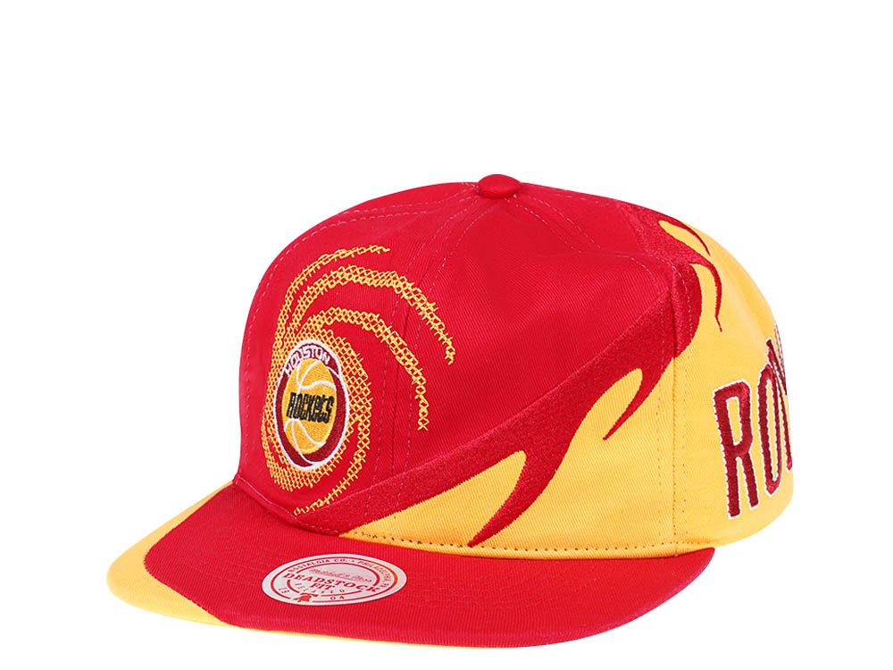 Mitchell & Ness Houston Rockets NBA Spiral Deadstock Hardwood Classic Snapback Gorra