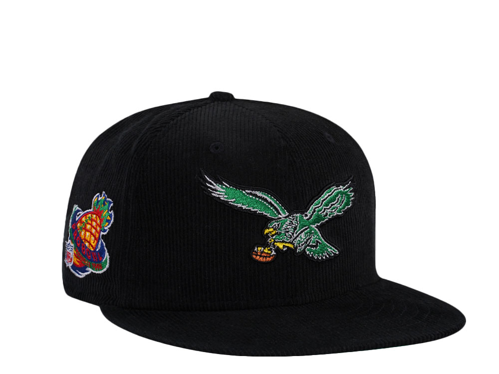 New Era Philadelphia Eagles Pro Bowl 1998 Black Corduroy Edition 59Fifty Fitted Gorra