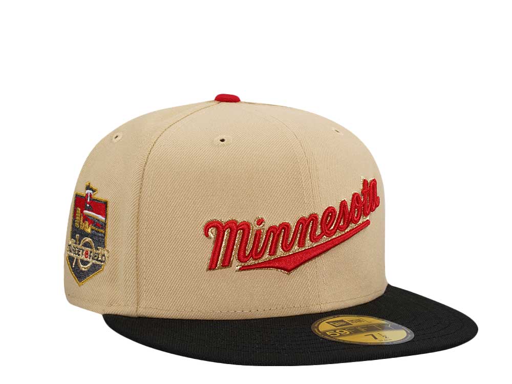 New Era Minnesota Twins 10th Anniversary Target Field Vegas Two Tone Edition 59Fifty Fitted Gorra