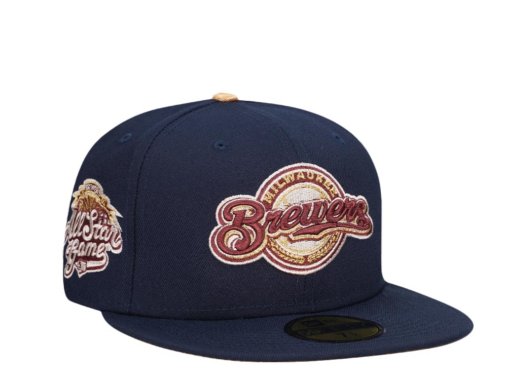 New Era Milwaukee Brewers All Star Game 2002 Cool Gold Edition 59Fifty Fitted Gorra