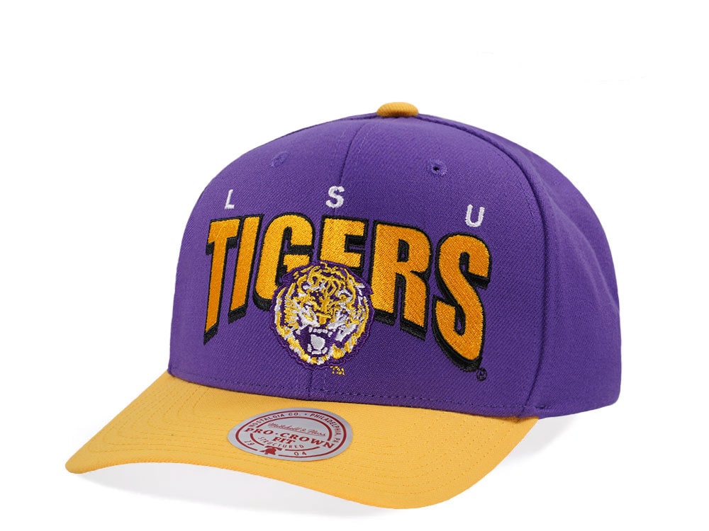 Mitchell & Ness LSU Tigers Pro Crown Fit Purple Snapback Gorra