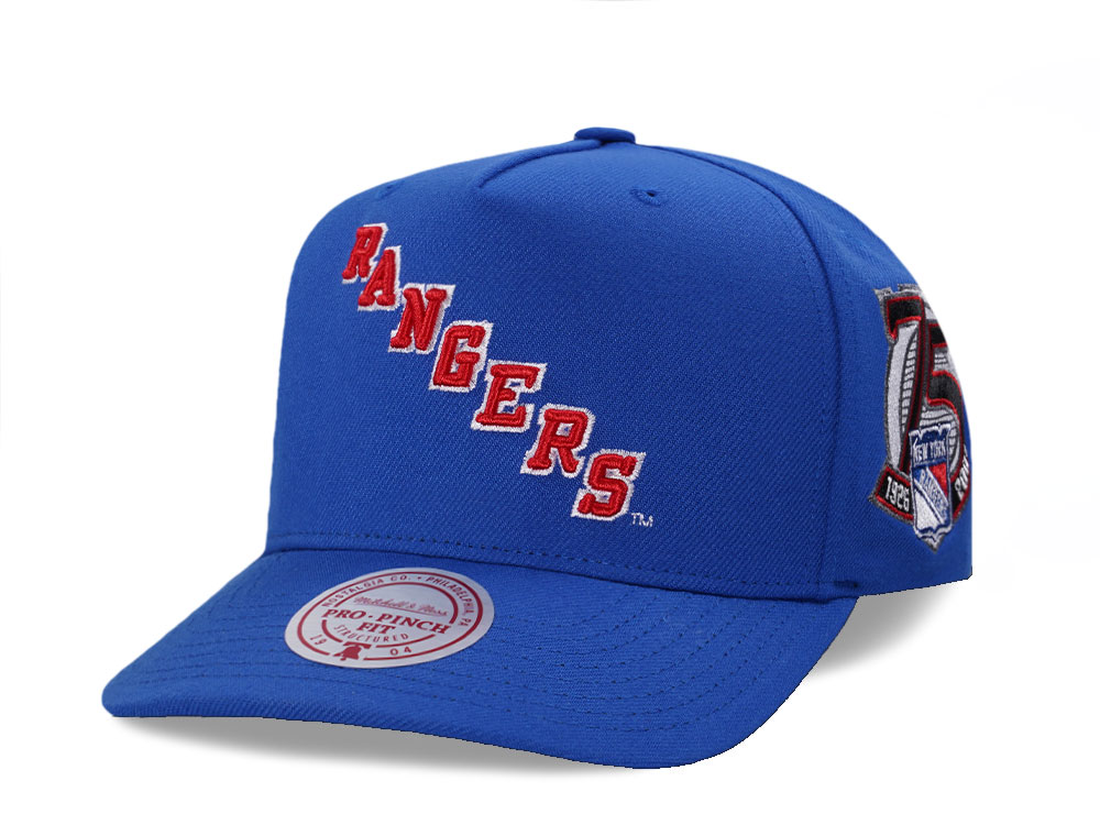 Mitchell & Ness New York Rangers 75th Anniversary Pro Pinch A Frame Snapback Gora