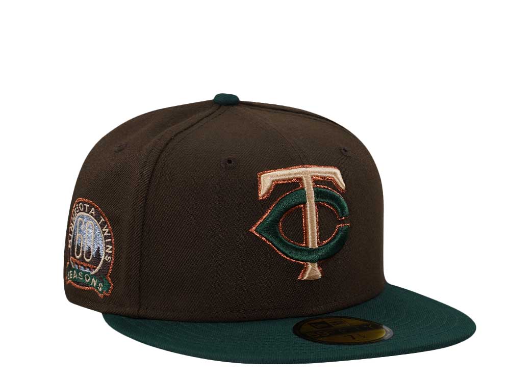 New Era Minnesota Twins 60 Season Forest Two Tone Edition 59Fifty Fitted Gorra