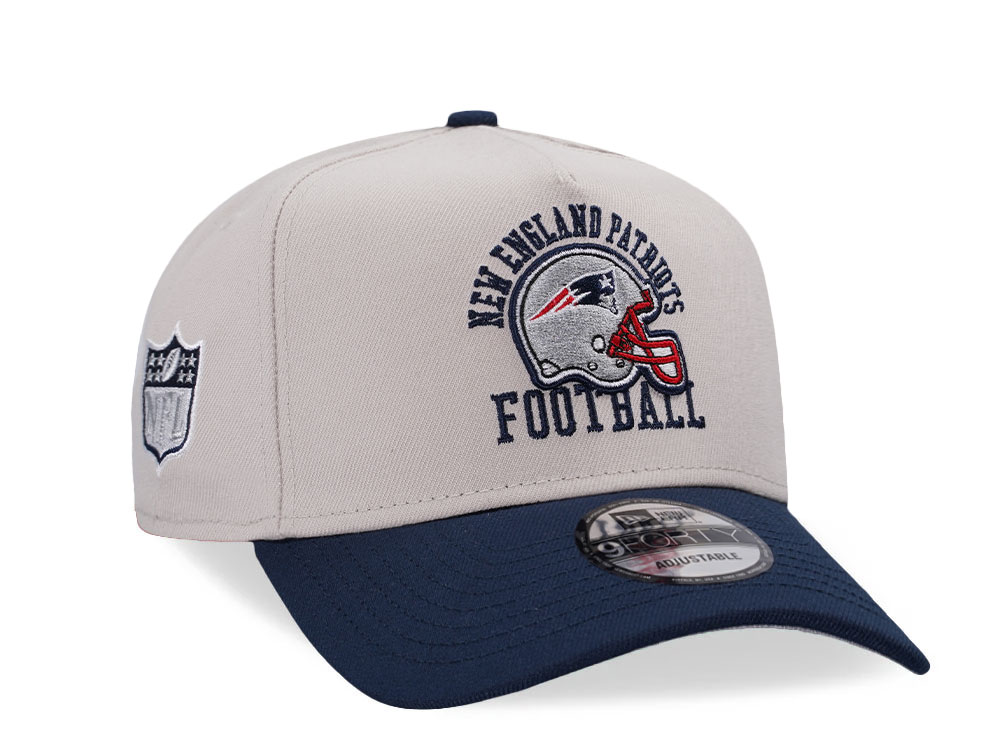 New Era New England Patriots Stone Two Tone 9Forty A Frame Snapback Gorra