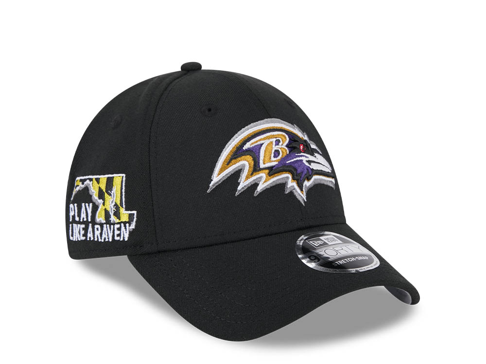 New Era Baltimore Ravens NFL24 Draft 9Forty Stretch Snapback Gorra