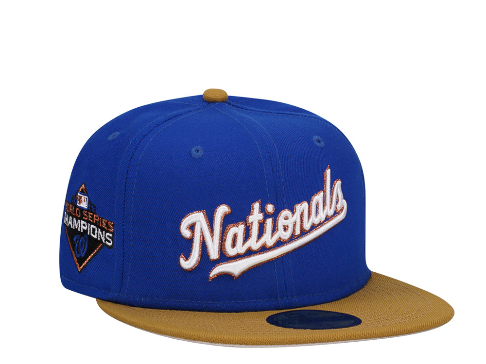 New Era Washington Nationals World Series Champions 2019 Copper Prime Two Tone Edition 59Fifty Fitted Gorra