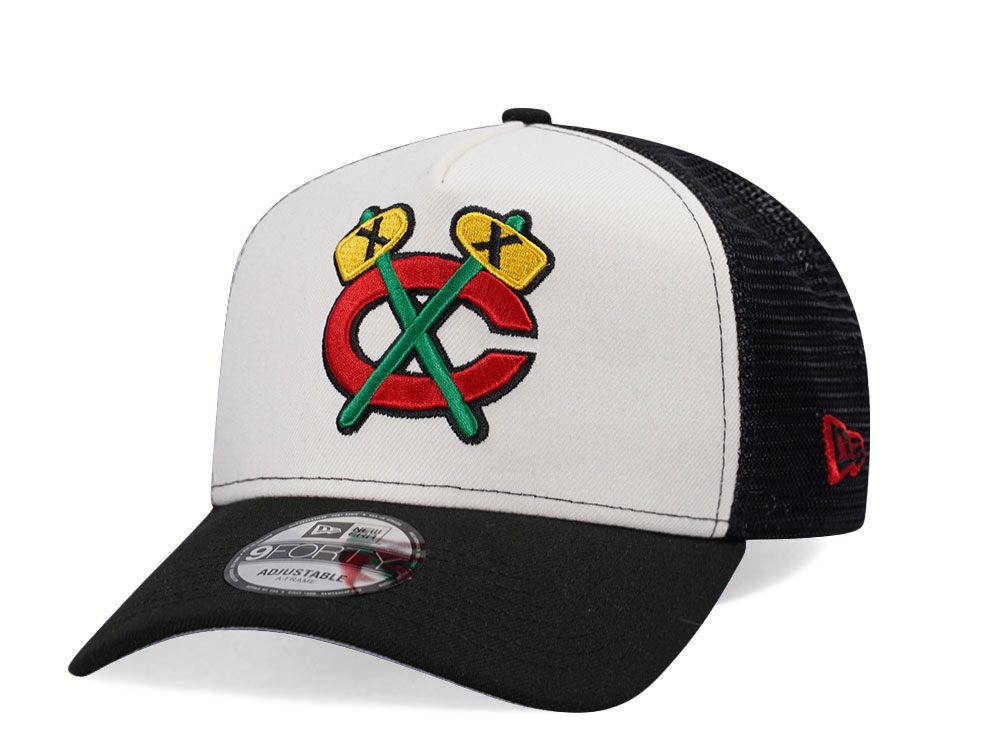 New Era Chicago Blackhawks Prime Two Tone Trucker Edition 9Forty A Frame Snapback Gorra