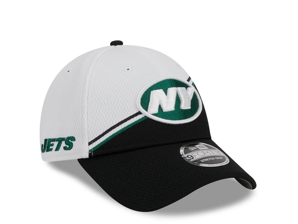 New Era New York Jets NFL Sideline 2023 Black White  9Forty Snapback Gorra