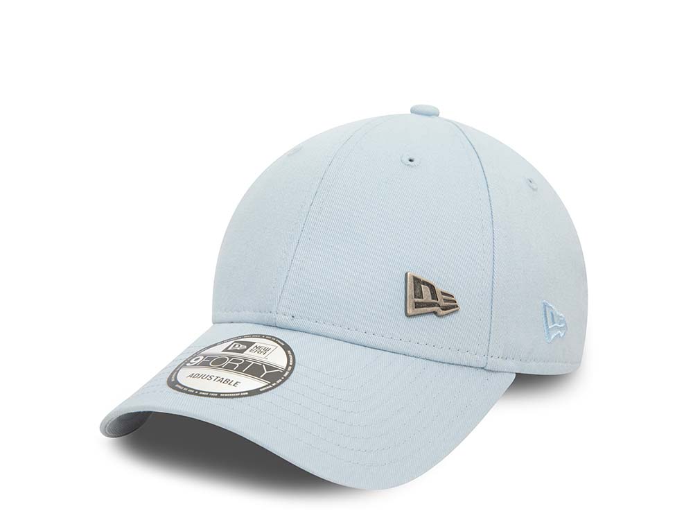 New Era Logo Sky Blue 9Forty Strapback Gorra