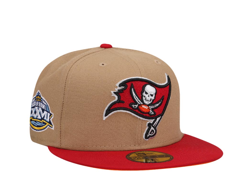 New Era Tampa Bay Buccaneers Super Bowl XXXVII Khaki Two Tone Edition 59Fifty Fitted Gorra