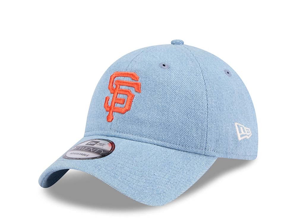 New Era San Francisco Giants Washed Denim 9Twenty Strapback Gorra