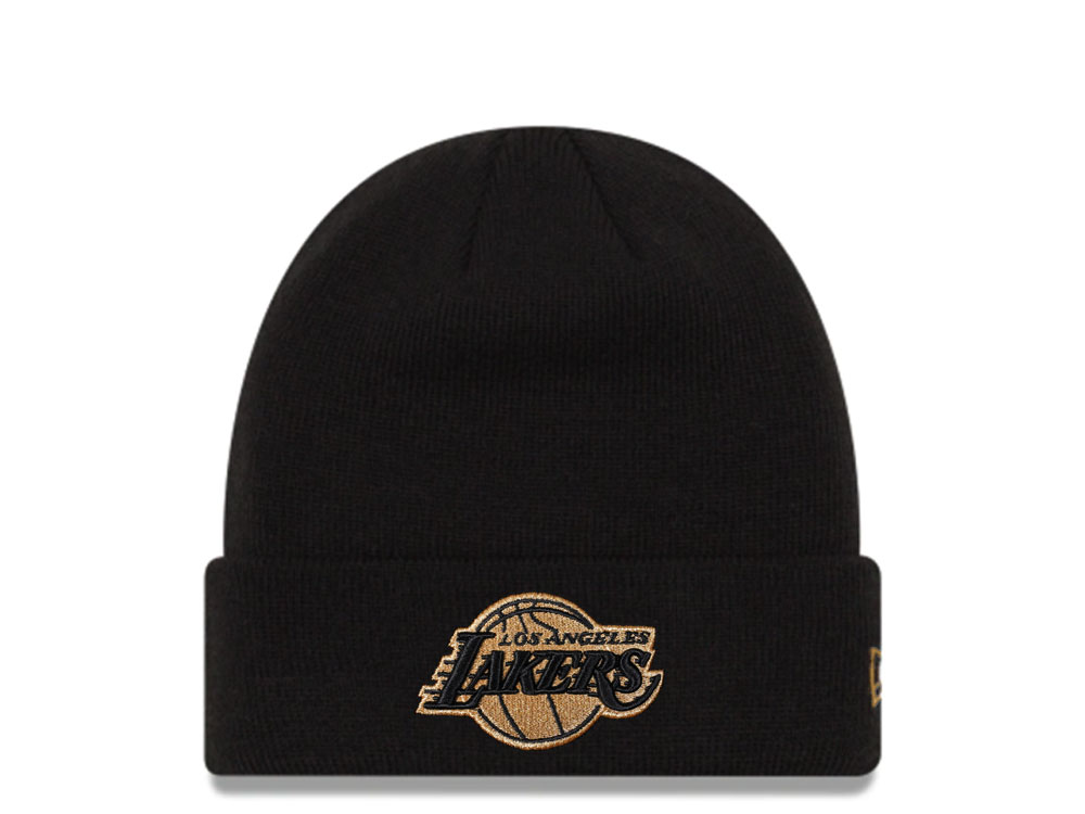 New Era Los Angeles Lakers Black and Gold Logo Gorra