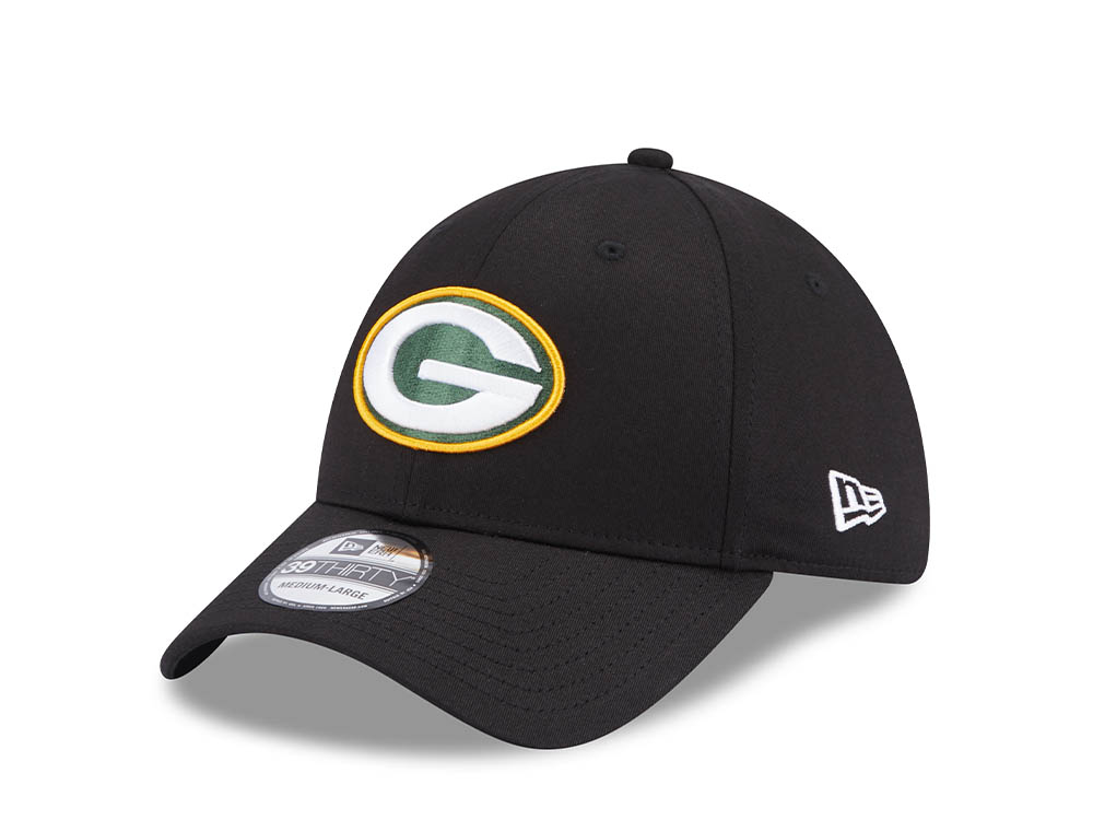 New Era Green Bay Packers Comfort Black Edition 39Thirty Stretch Gorra