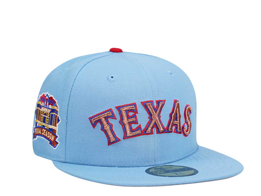 New Era Texas Rangers Final Season Fresh Blue Edition 59Fifty Fitted Gorra