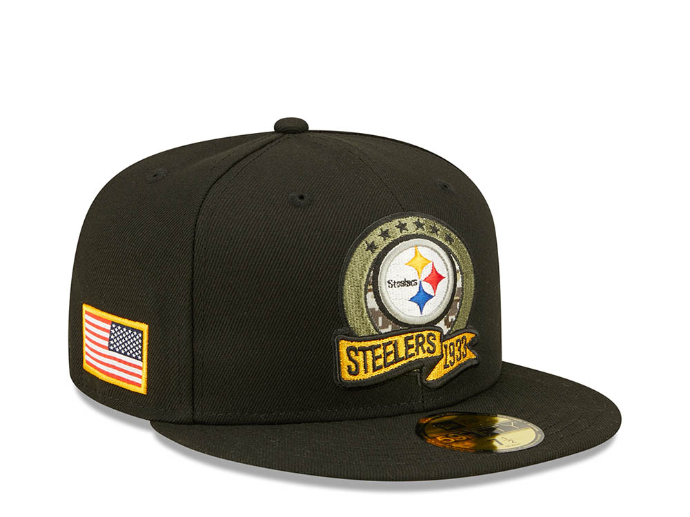 New Era Pittsburgh Steelers Salute to Service 2022 Fitted 59Fifty Gorra