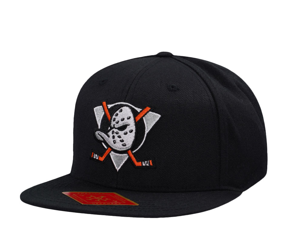 American Needle Anaheim Ducks Black Snapback Gorra