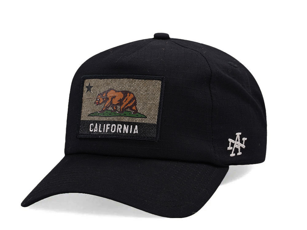 American Needle California Surplus Black Snapback Gorra