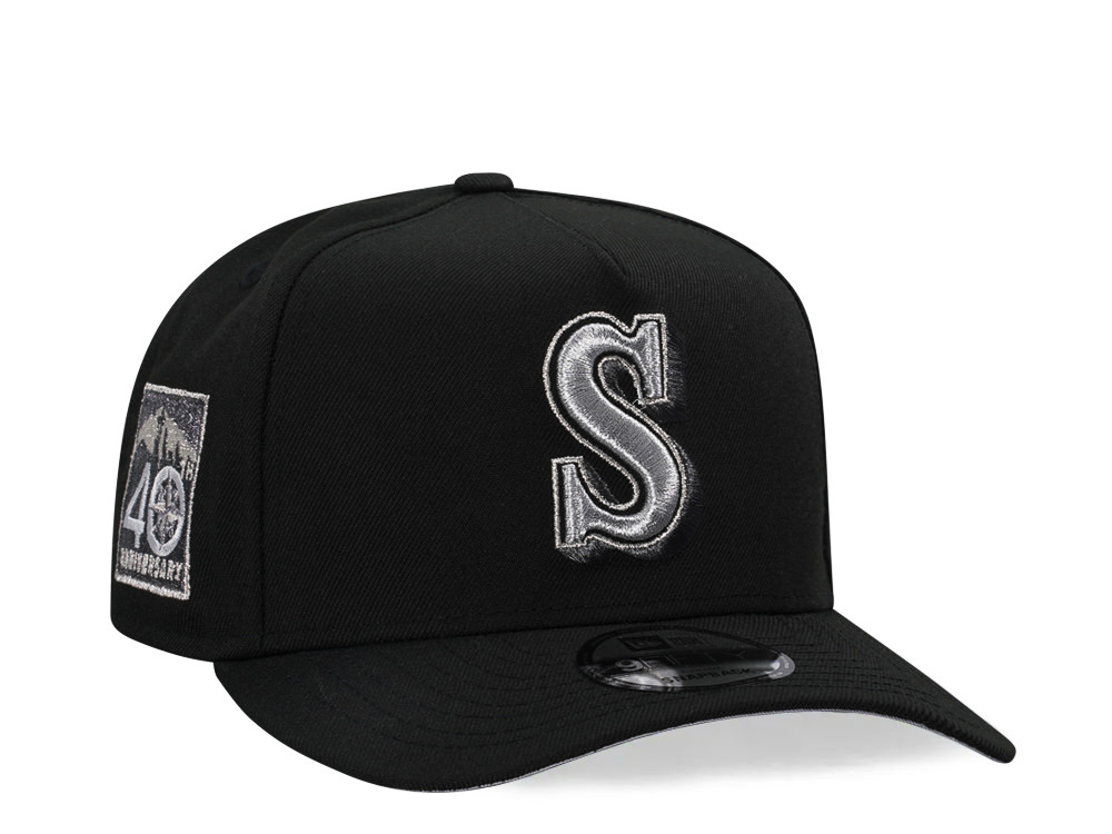 New Era Seattle Mariners 40th Anniversary Metallic Edition A Frame 9Fifty Snapback Gorra