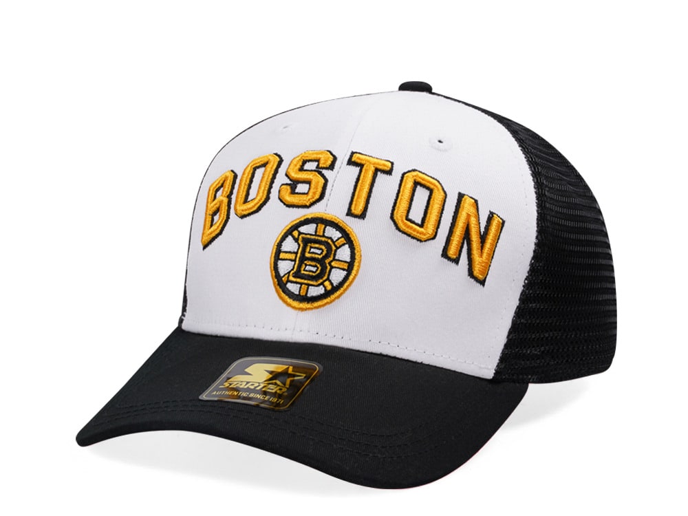 Starter Boston Bruins Penalty Curved Trucker Snapback Gorra