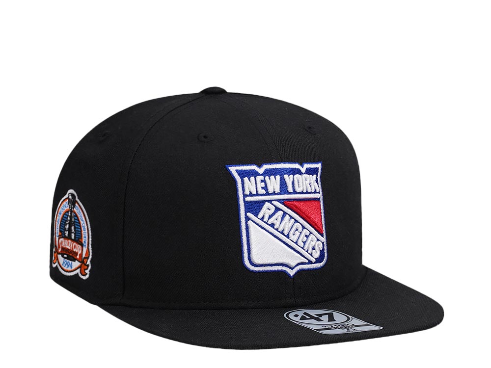 47Brand New York Rangers Stanley Cup 1994 Vintage Black 47Pro Fitted Gorra