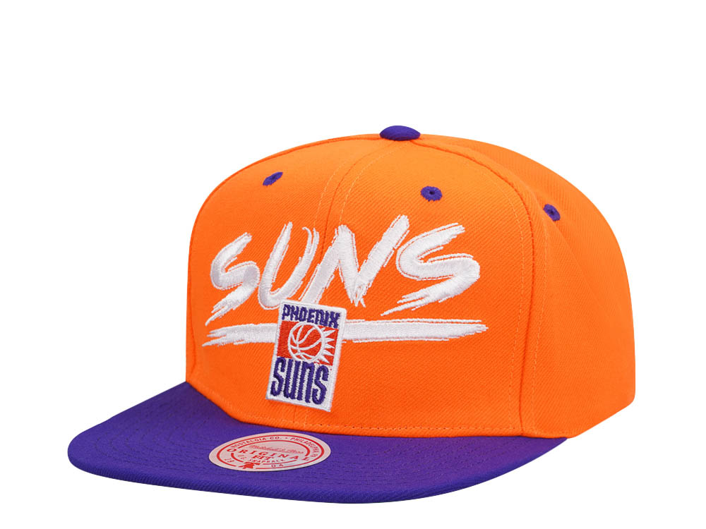 Mitchell & Ness Phoenix Suns Transcript Orange Two Tone Snapback Gorra