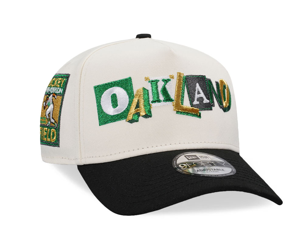 New Era Oakland Athletics Rickey Henderson Field Chrome Two Tone Edition 9Forty A Frame Snapback Gorra