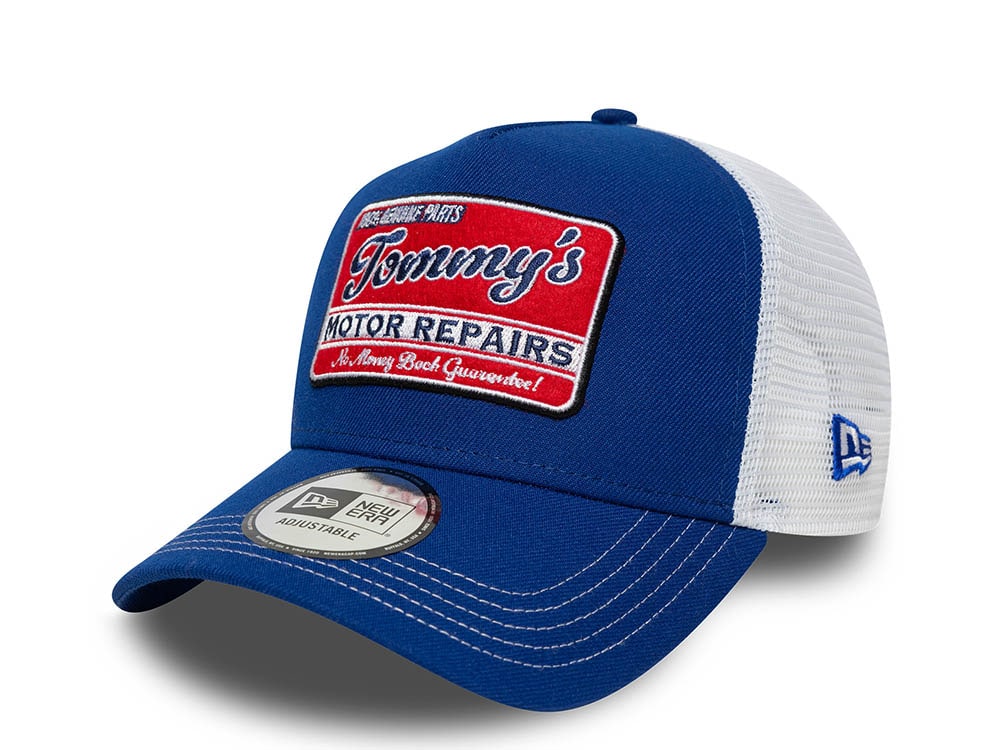 New Era Tommy's Motor Repairs Vintage 9Forty A Frame Trucker Snapback Gorra