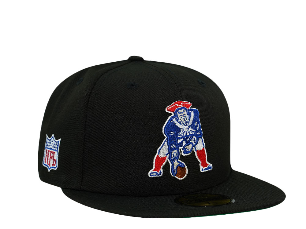 New Era New England Patriots Black Throwback Prime Edition 59Fifty Fitted Gorra