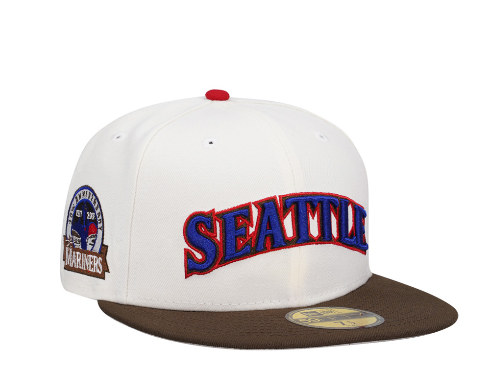 New Era Seattle Mariners 30th Anniversary Sweet Chrome Two Tone Edition 59Fifty Fitted Gorra