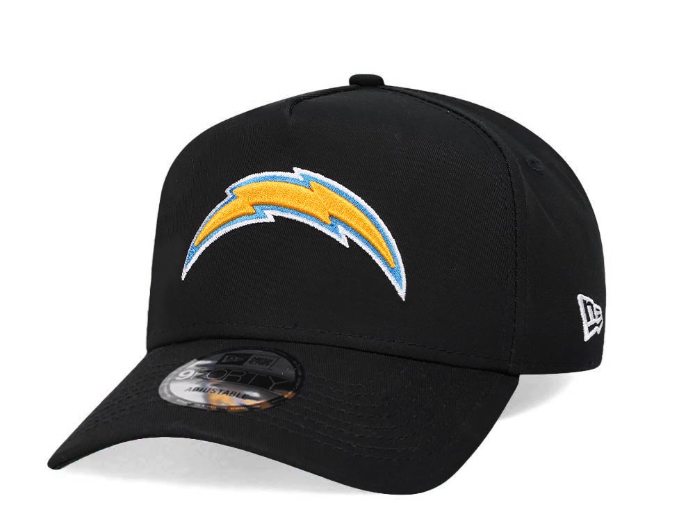 New Era Los Angeles Chargers Black 9Forty A Frame Snapback Gorra