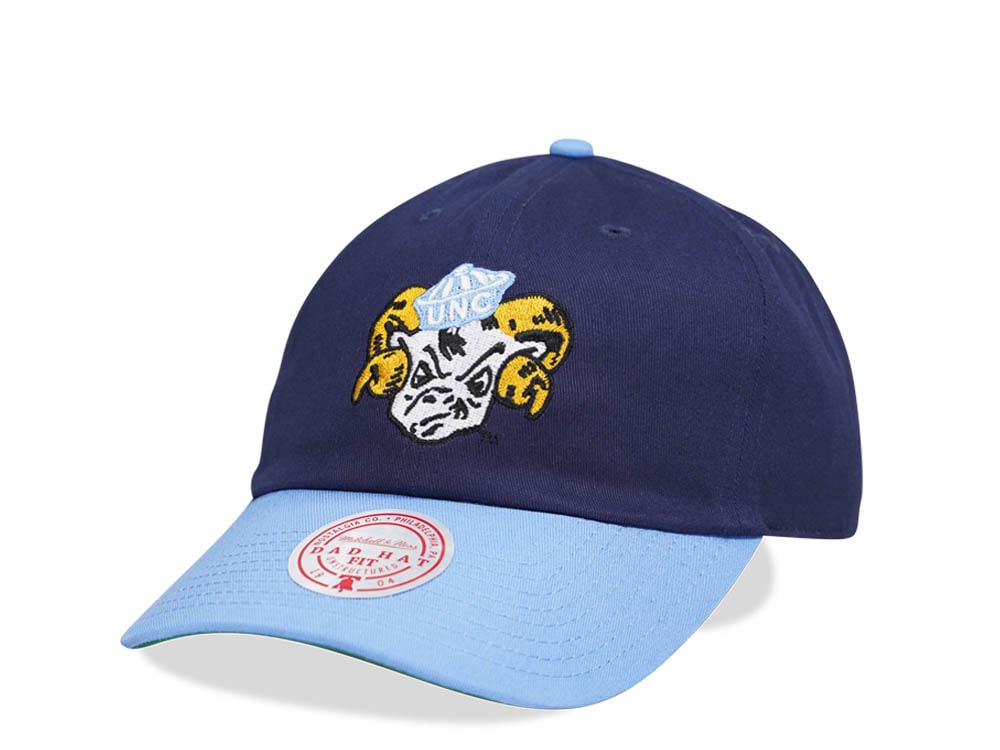 Mitchell & Ness University of North Carolina Team Two Tone 2.0 Dad Strapback Gorra