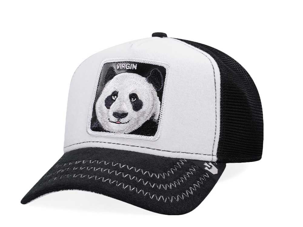 Goorin Bros Panda Virgin White Trucker Snapback Gorra