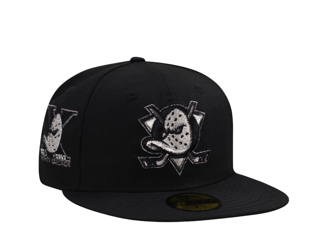 New Era Anaheim Ducks 10th Anniversary Liquid Titanium Wool Edition 59Fifty Fitted Gorra