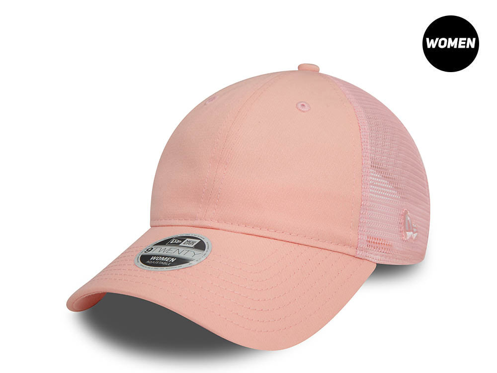 New Era Pink Basic Womens Trucker 9Twenty Strapback Gorra