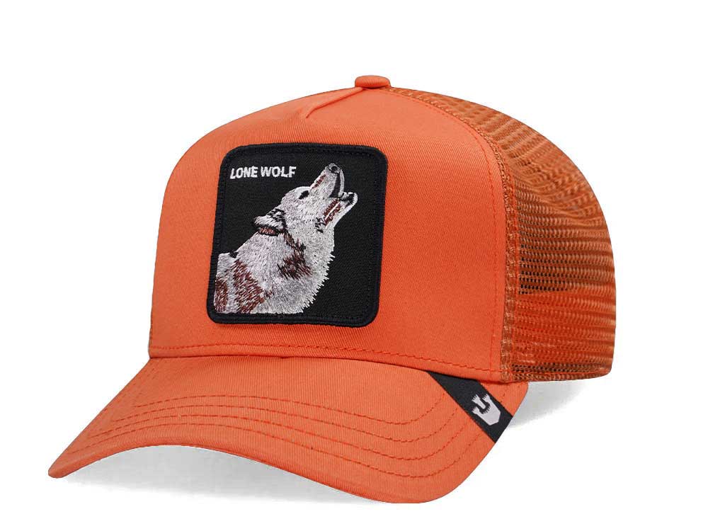 Goorin Bros The Lone Wolf Pumpkin Trucker Snapback Gorra