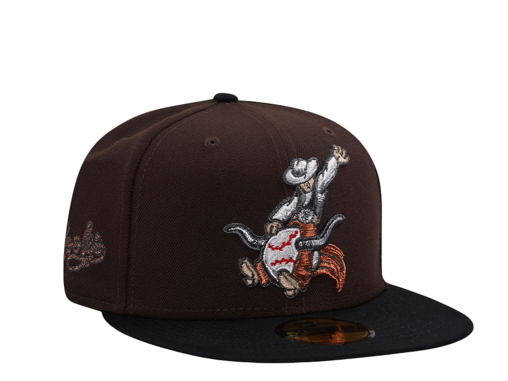 New Era Corpus Christi Hooks Rodeo Night Burnt Two Tone Edition 59Fifty Fitted Gorra