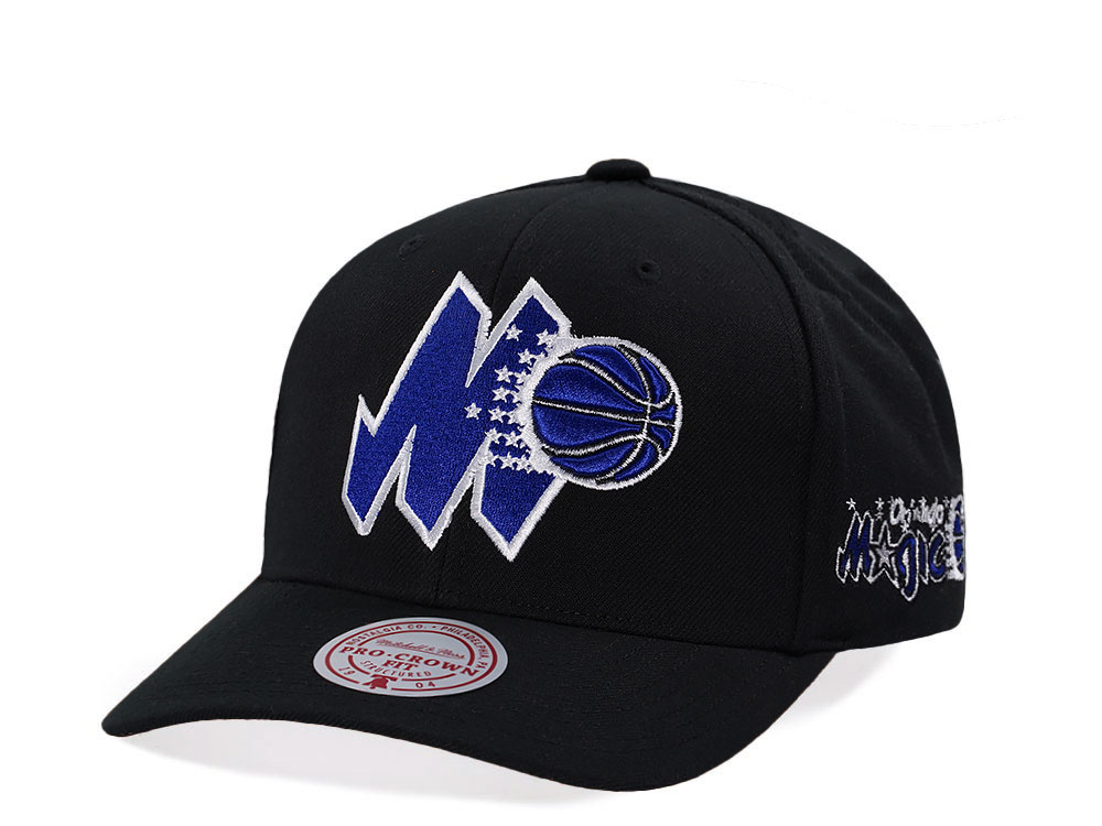 Mitchell & Ness Orlando Magic Hardwood Classic Pro Crown Fit Black Snapback Gorra