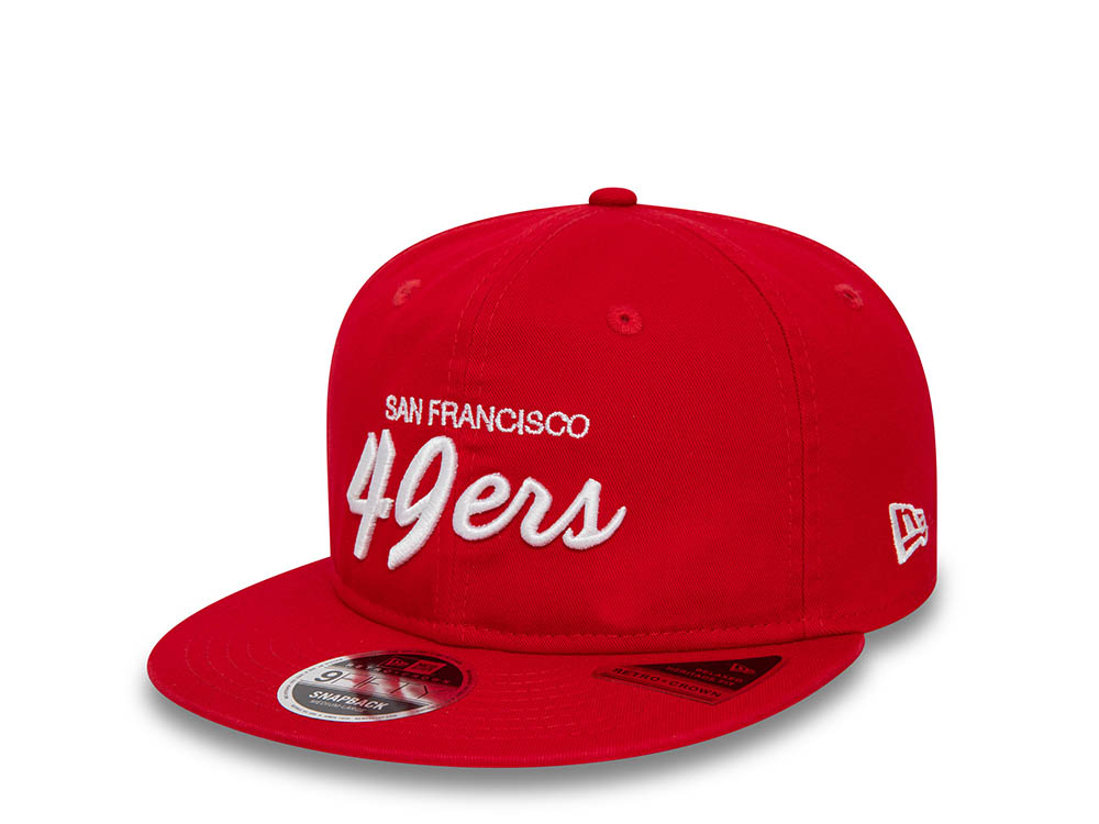 New Era San Francisco 49ers Retro Red 9Fifty Retro Crown Snapback Gorra