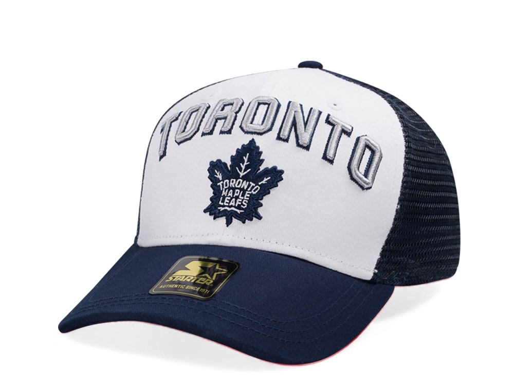 Starter Toronto Maple Leafs Penalty Curved Trucker Snapback Gorra