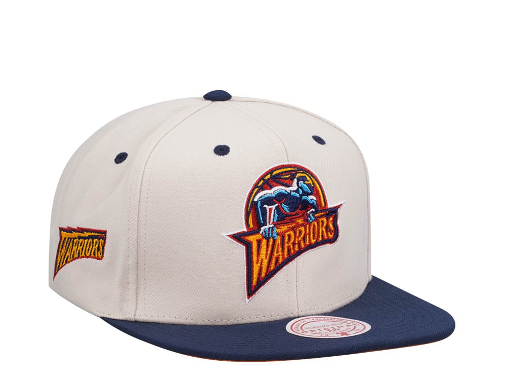 Mitchell & Ness Golden State Warriors Sail Off White Two Tone Snapback Gorra